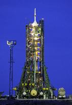 Soyuz at launch pad