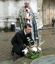 Commemoration of Japan disaster in London