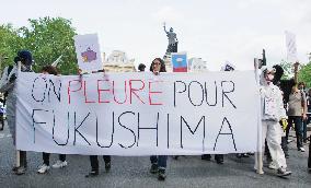 Antinuclear demonstration in Paris