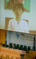 Suu Kyi message at ILO meeting