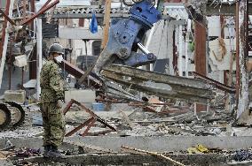 Cleanup efforts in disaster-hit Onagawa