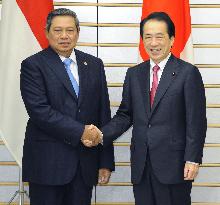 PM Kan, Indonesian President Yudhoyono meet