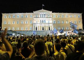 Greeks protest austerity plan