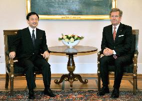 Japanese crown prince meets German president