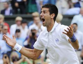 Djokovic advances to Wimbledon final