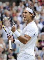 Nadal advances to Wimbledon final
