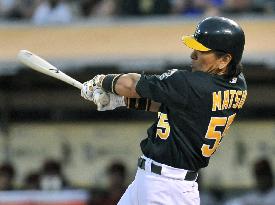 Matsui doubles to drive in 2 runs in Oakland win