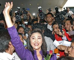 Yingluck Shinawatra in Bangkok