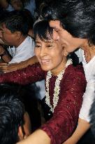 Suu Kyi on her long-awaited vacation
