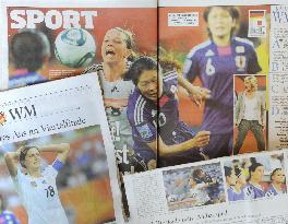 German papers praise Japan's soccer team