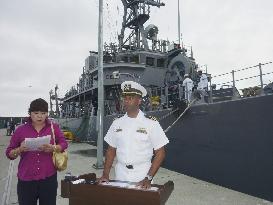 U.S. Navy ship in Aomori Pref.