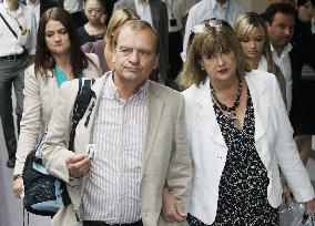 Hawker family returns to Japan before verdict