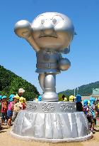 Anpanman's statue stands at museum