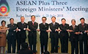 ASEAN-plus-3 foreign ministers begin talks