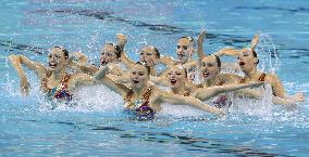 Russian synchronized swimming team