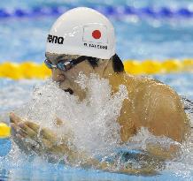 Tateishi advances to 100 breaststroke semis at worlds