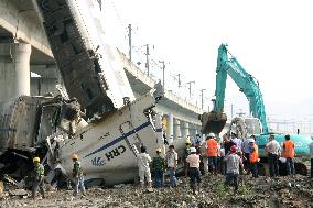 Train collision in China