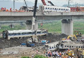 Train collision in China