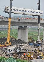 Bullet train collision in China