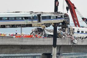 Bullet train collision in China