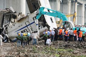 Bullet train collision in China