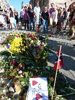 Commemorating shooting victims in Norway
