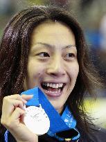 Terakawa wins silver in 50-meter backstroke