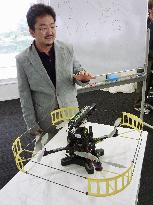 Flying robot for disaster work