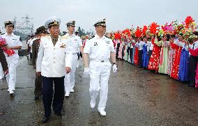 China navy ship in N. Korea