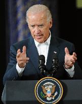 U.S. Vice Pres. Biden in disaster-hit Sendai