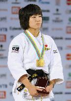 Asami wins gold at world judo c'ships