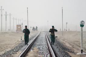 Railway track in N. Afghanistan