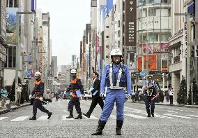 Disaster drills in Japan