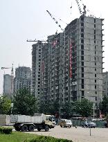 Construction work in Pyongyang
