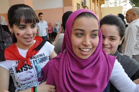 High school reopens in Tripoli