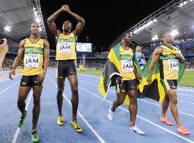 Jamaica wins 4x100 meter relay at worlds