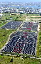 Japan's largest solar cell power plant
