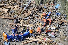 Search for missing after typhoon
