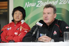 Japan rugby team in N.Z.