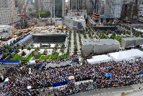 N.Y. commemorates 10th anniv. of Sept. 11 attacks