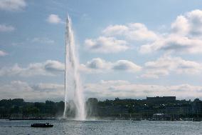 Lake Geneva fountain anniversary