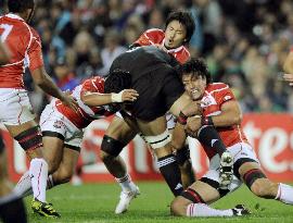All Blacks crush Japan at Rugby World Cup