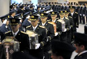 Police funeral in Sendai