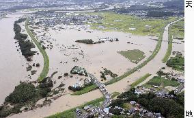 Typhoon Roke hits Japan