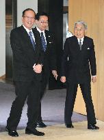 Emperor Akihito, Philippine President Aquino meet