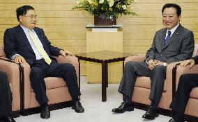 PM Noda meets PNP leader Kamei