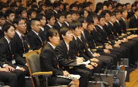 Japan companies begin offering jobs to prospective graduates