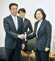 Taiwan opposition leader in Japan