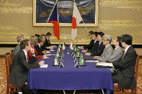 Japan-Czech Republic foreign ministerial talks