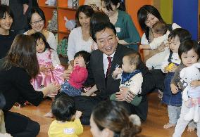 Noda at day-care facility for children